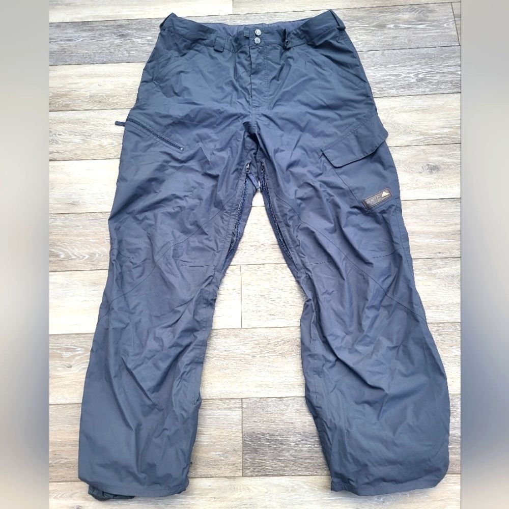 Burton Men's XXL Gray Poacher Pant snowboard pants dry ride